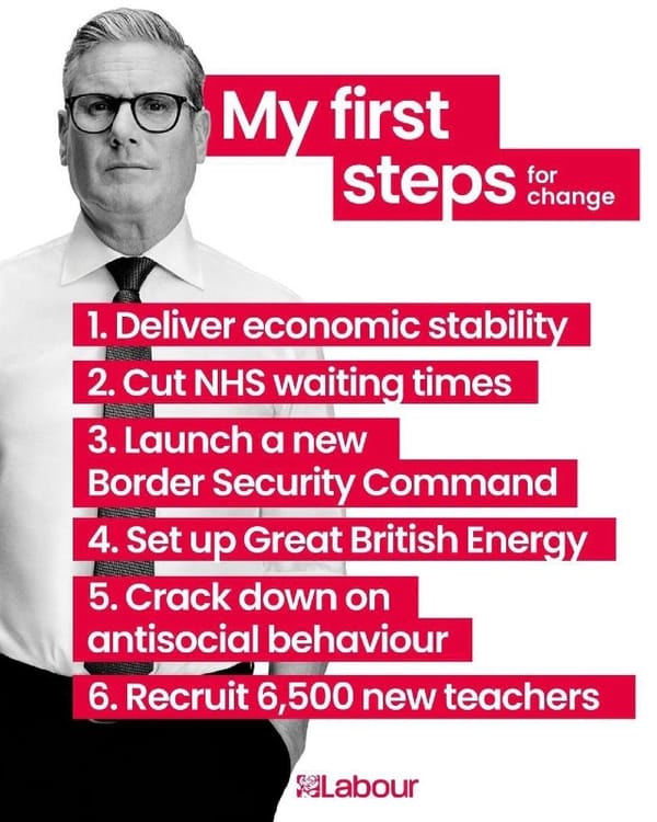 Labours First Steps